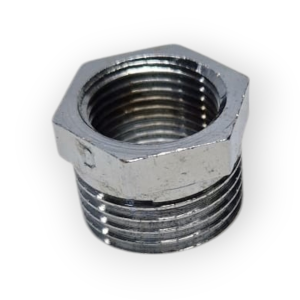 REDUCTION BRASS CHROME Ø 1/2 X 3/8 CHROME FITTING