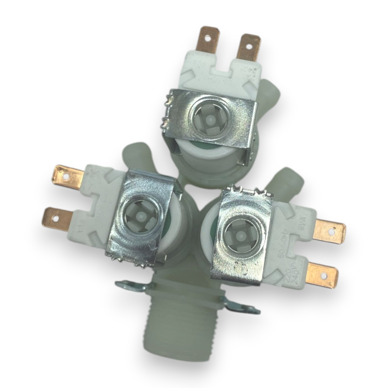 Electroválvula 3 vías 180° Ø 12 mm T&P compatible Brandt 55X8397 Gorenje 398480