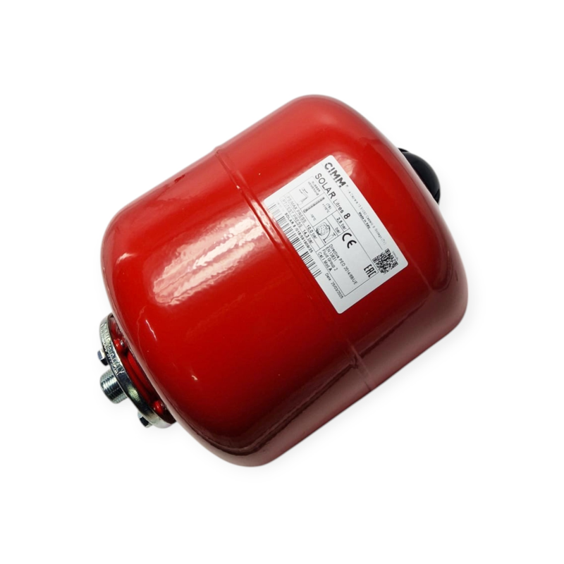 VASE D'EXPANSION CIMM POUR SYSTÈME SOLAIRE 8 LITRES Ø 3/4 AVEC BRIDE