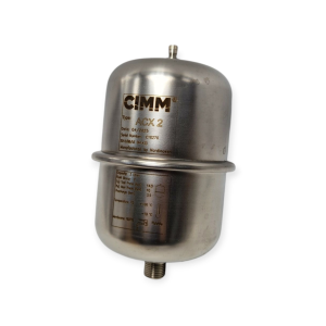 CIMM VASO ESPANSIONE ACCIAIO INOX Ø 1/2 LITRI 2 PER ACQUA SANITARIA