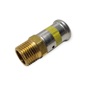 HENCO TERMINALE RACCORDO DRITTO 20X2 X 1/2 MASCHIO GAS MULTISTRATO TUBO
