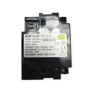 BRAHMA 15930072 TCD2FSV TRASFORMATORE ACCENSIONE ELETTRONICO 2 POLI 13 KV