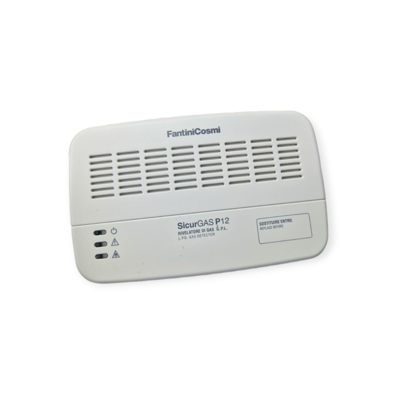 Détecteur de fuite de gaz GPL FANTINI COSMI P12 certifié avec contrôle par électrovanne