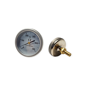 TERMOMETRO PER FORNO A LEGNA FUMI 500°C GRADI SONDA CM 3,5 Ø 52 MM 