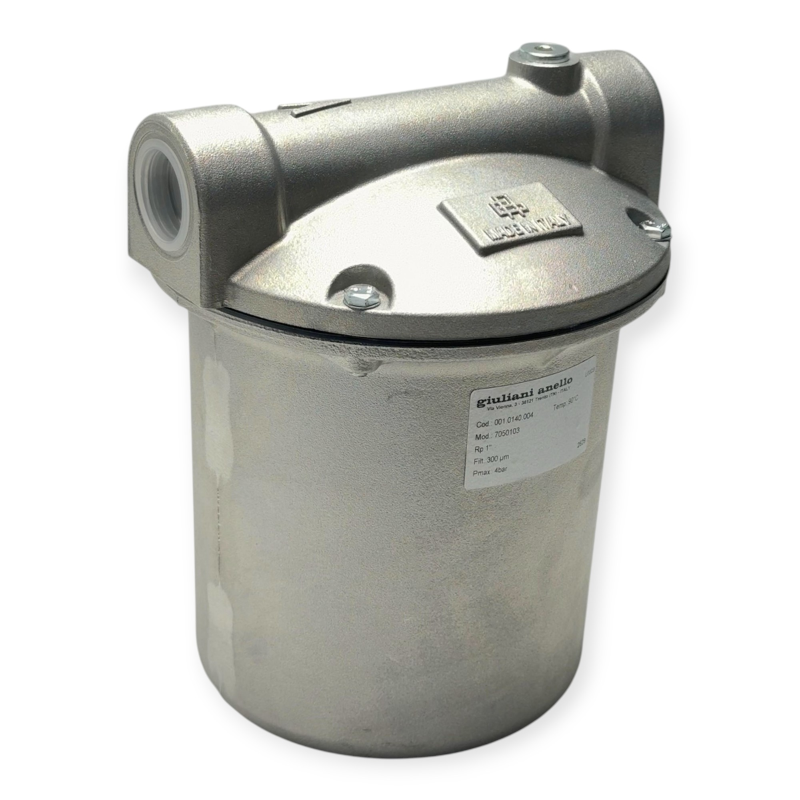 GIULIANI ANNELLO 001.0140.004 FILTRO GASOLIO IN LINEA 7050103 Ø 1" IN ALLUMINIO