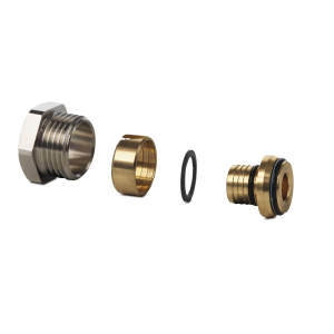 DANFOSS 013G4176 ADATTATORE CODULO VALVOLA DETENTORE RADIATORE MULTISTRATO Ø 1/2X16(2) ALUPEX