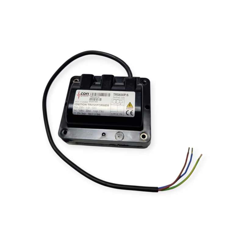 COFI TRS830P/6 TRASFORMATORE DI ACCENSIONE 230V 30MA 8KV ED25% PER BRUCIATORE