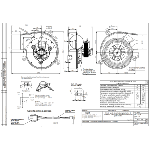 TRIAL CAF15Y-146PSC VENTILADOR CENTRÍFUGO 230V 40W Ø 80 MM 190 M3/H PARA ESTUFA DE PELLETS
