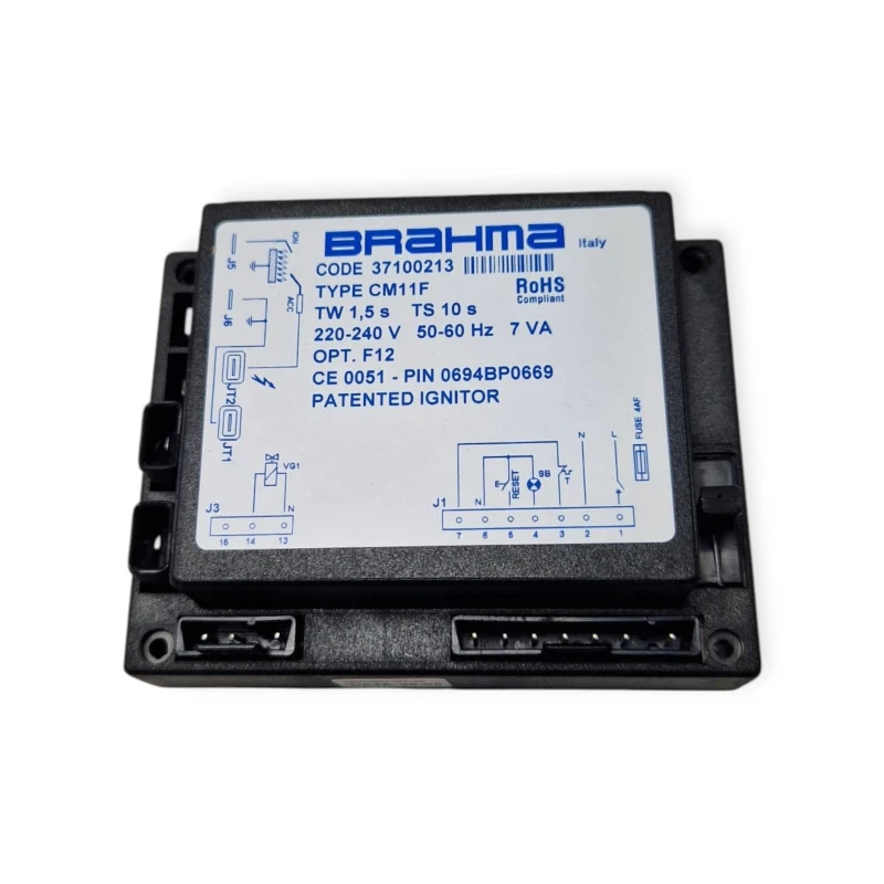 BRAHMA 37100213 SCHEDA CENTRALINA ACCENSIONE TYPE CM11F 220-240V PER CALDAIA O BRUCIATORE