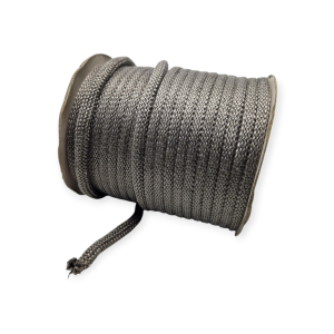 TRECCIA MORBIDA TRICOTEX NERA Ø 14 MM GUARNIZIONE IN FIBRA DI VETRO PER STUFA A PELLET E CAMINO  