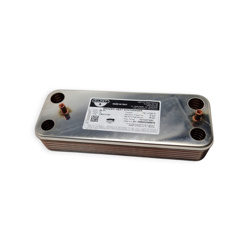 ZILMET 17B2071200 WÄRMETAUSCHER MIT 12 PLATTEN KOMPATIBEL MIT BAXI LUNA HEIZKESSEL
