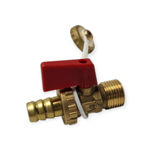 GRIFO DE VACIADO AGUA CALDERA Ø 1/2 CON RACOR MANGUERA Y TAPÓN