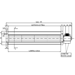 FERGAS 138551 VENTILADOR TANGENCIAL TGA-60 230V 25W COMPATIBLE CON ACCORRONI 45610037