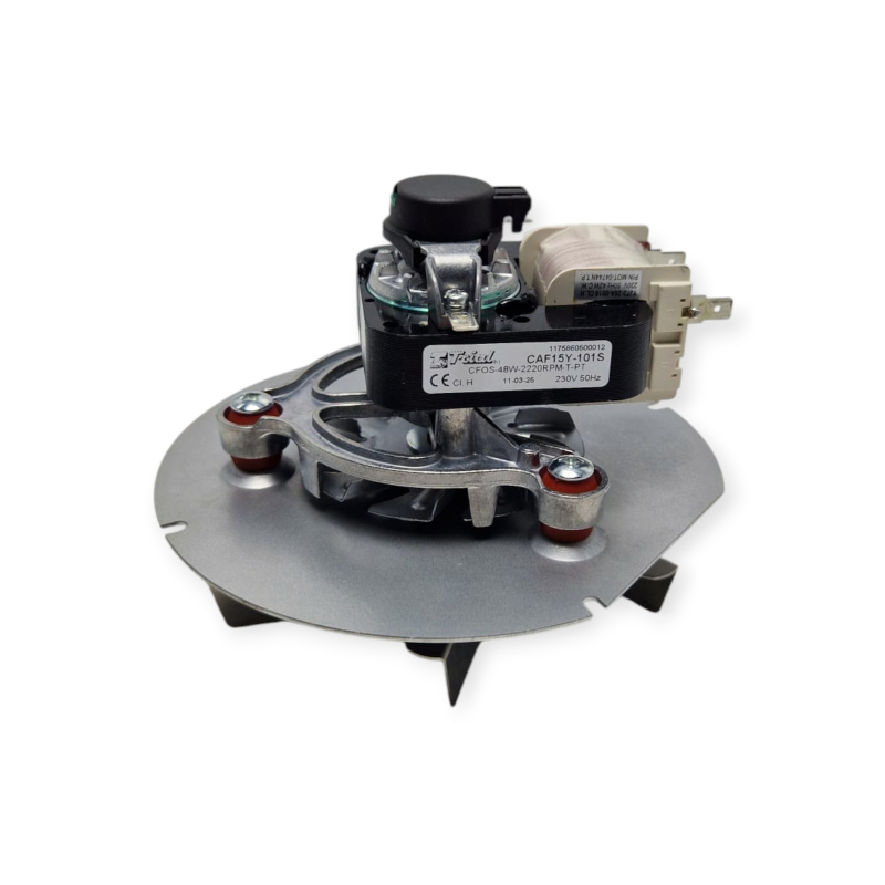 TRIAL CAF15Y-101S EX CAF15Y-001F ESTRATTORE FUMI VENTILATORE VENTOLA Ø 150 FLANGIA Ø 166 PER STUFA A PELLET O LEGNA  