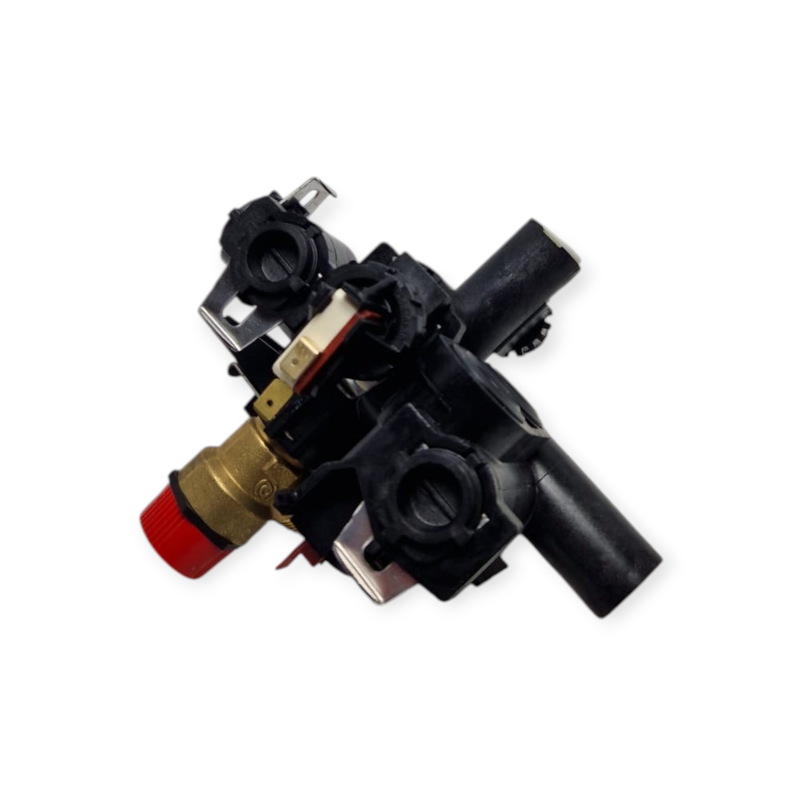 BAXI 711033600 BLOC HYDRAULIQUE DE DÉPART AVEC RACCORDS ET GROUPE DE SOUPAPES POUR CHAUDIÈRE ECO4