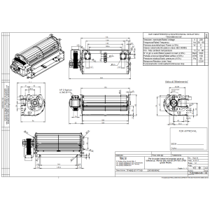 TRIAL THS18B6-045 LEFT TANGENTIAL FAN 230V 31W 150 M3/H FOR PELLET STOVE
