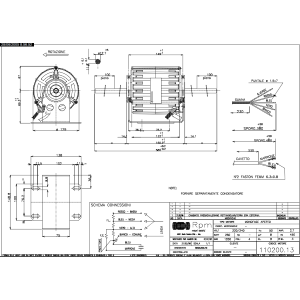 Single-phase electric motor RPM 11020013 220-240V 250W 1200 rpm 4 poles with 8µF capacitor
