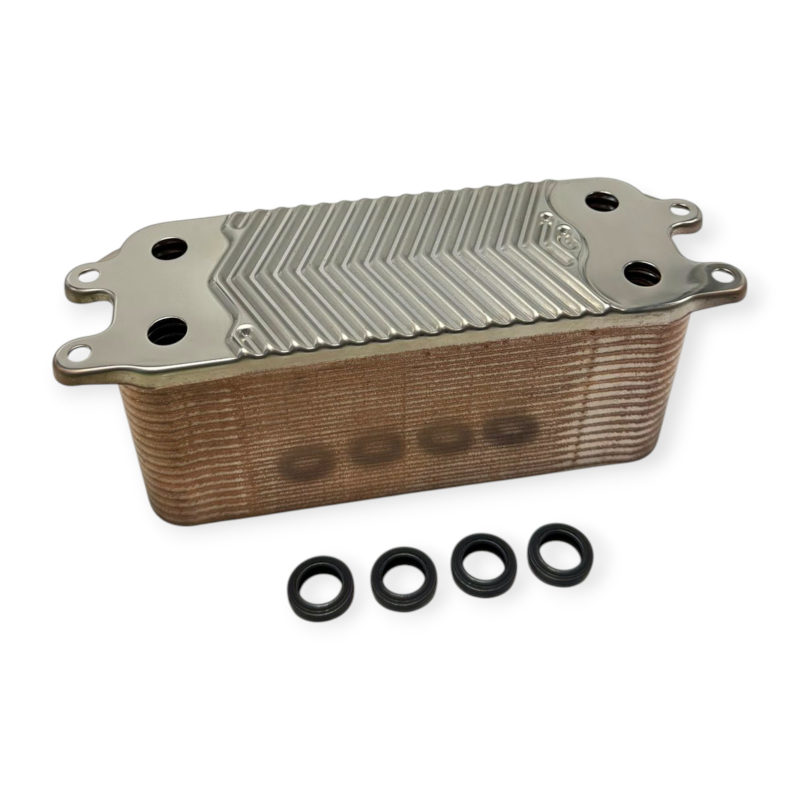 ÉCHANGEUR SANITAIRE À EAU 34 PLAQUES COMPATIBLE VAILLANT 0020025041 CHAUDIÈRE