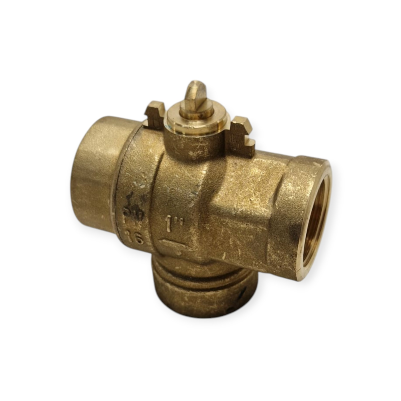 DEPALA 613 FL 3-WAY DIVERTER BALL VALVE BODY LATERAL Ø 1" FEMALE DN 25 FOR HEATING AND SOLAR SYSTEMS
