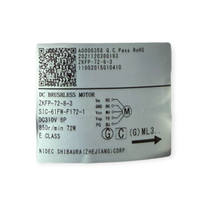 MIDEA 11002015010410 MOTORE VENTILATORE ZKFP-72-8-3 72W 310V PER CONDIZIONATORE