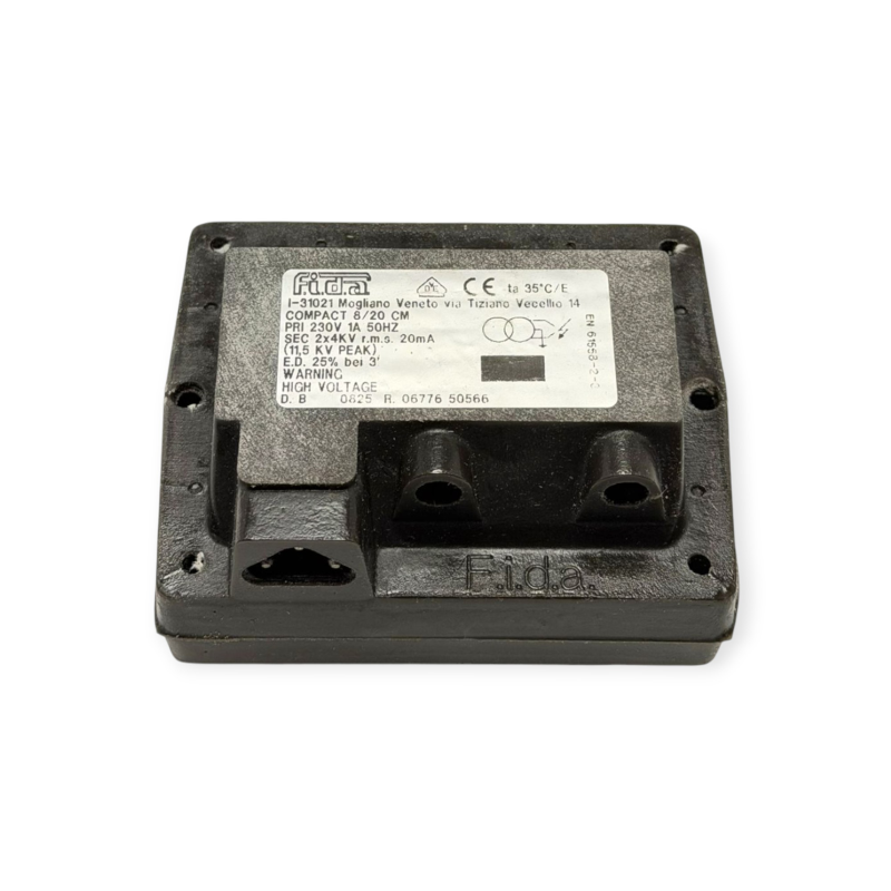 Trasformatore Alta Tensione FIDA Compact 8/20 cm 2x4kV 20mA 230V per bruciatore