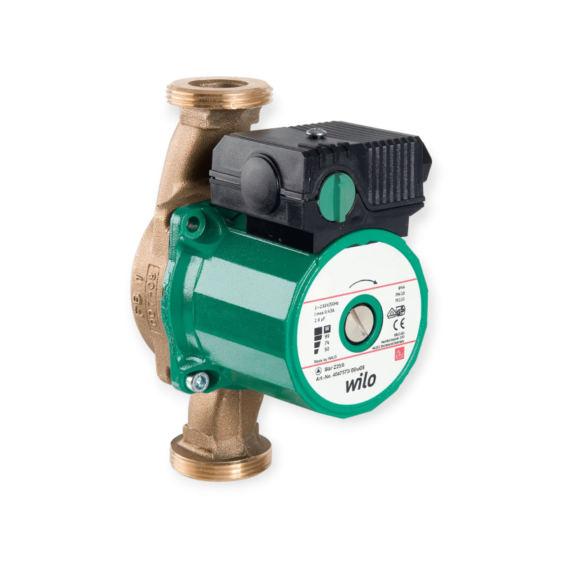WILO BOMBA DE RECIRCULACIÓN STAR-Z 20/5-3 230V PN10 PARA AGUA CALIENTE SANITARIA
