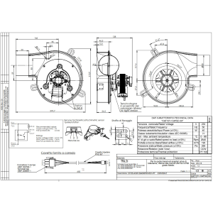 TRIAL CAF15Y-134PSC VENTILATORE ESTRATTORE FUMI 230V 40W 2640 RPM PER STUFE A PELLET E LEGNA  