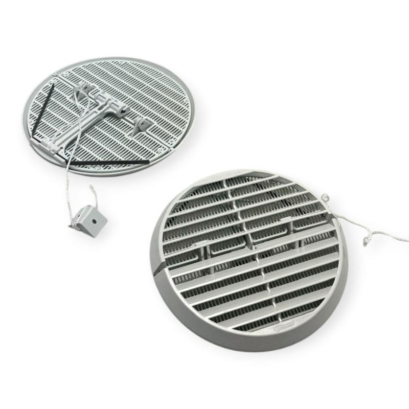 HELTY 1PVCVMC00011 KIT GRIGLIE ESTERNE Ø100 MM A PARETE IN PLASTICA 