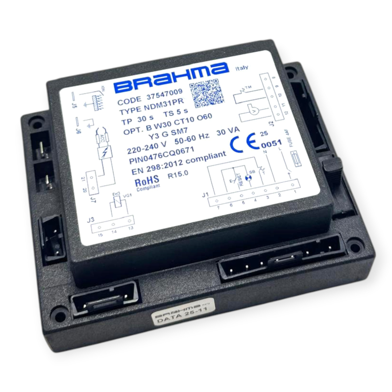 ROBUR JCNT046 J-CNT046 R15 BRAHMA 37547009 NDM31PR FLAME CONTROL UNIT FOR BOILER