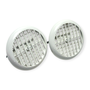 HELTY 1PVCVMC00020 GRIGLIE ESTERNE Ø 80 MM A PARETE IN PLASTICA