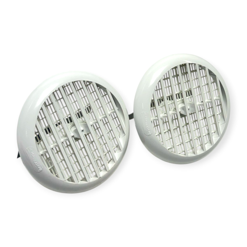 HELTY 1PVCVMC00020 GRIGLIE ESTERNE Ø 80 MM A PARETE IN PLASTICA