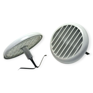 HELTY 1PVCVMC00020 GRIGLIE ESTERNE Ø 80 MM A PARETE IN PLASTICA