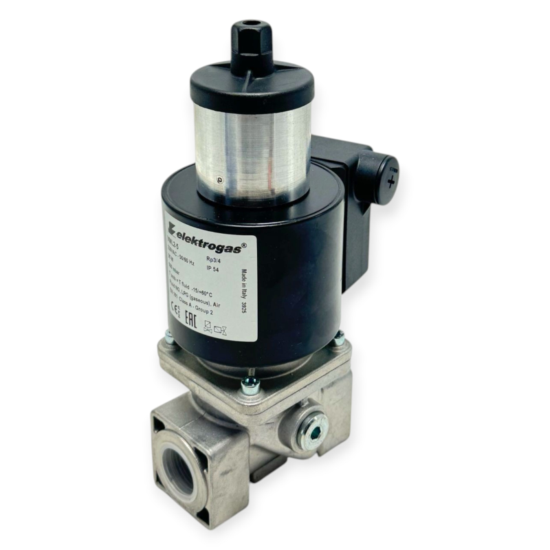 ELEKTROGAS 1622.5100 GAS SOLENOID VALVE VML2-5 3/4" 230V 500MBAR FOR BURNERS AND GAS SYSTEMS