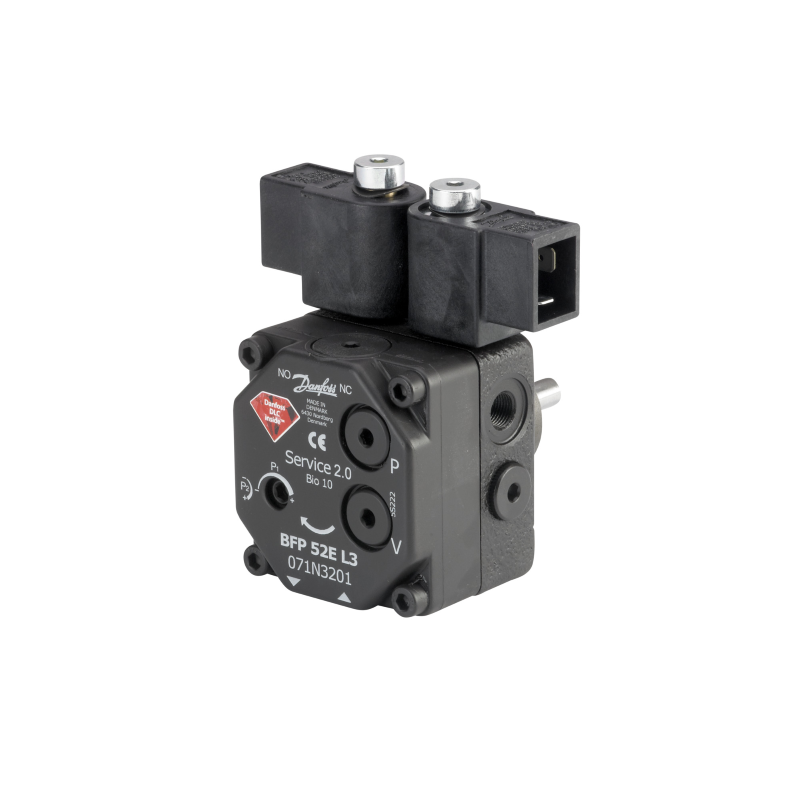 Pompe à fioul Danfoss 071N2299 BFP 52E L3R 220-230V CA 2 Allures 24 L/h Sortie R Rotation Gauche