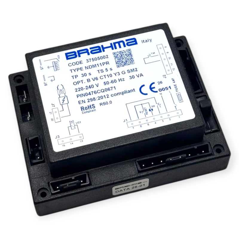 ROBUR JCNT040 J-CNT040 R50 FLAME CONTROL UNIT BRAHMA 37505002 NDM11PR FOR BURNER