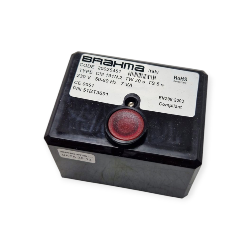 BRAHMA 20025451 FLAME CONTROL UNIT CM191N.2 230V REPLACEMENT FOR GAS BURNER
