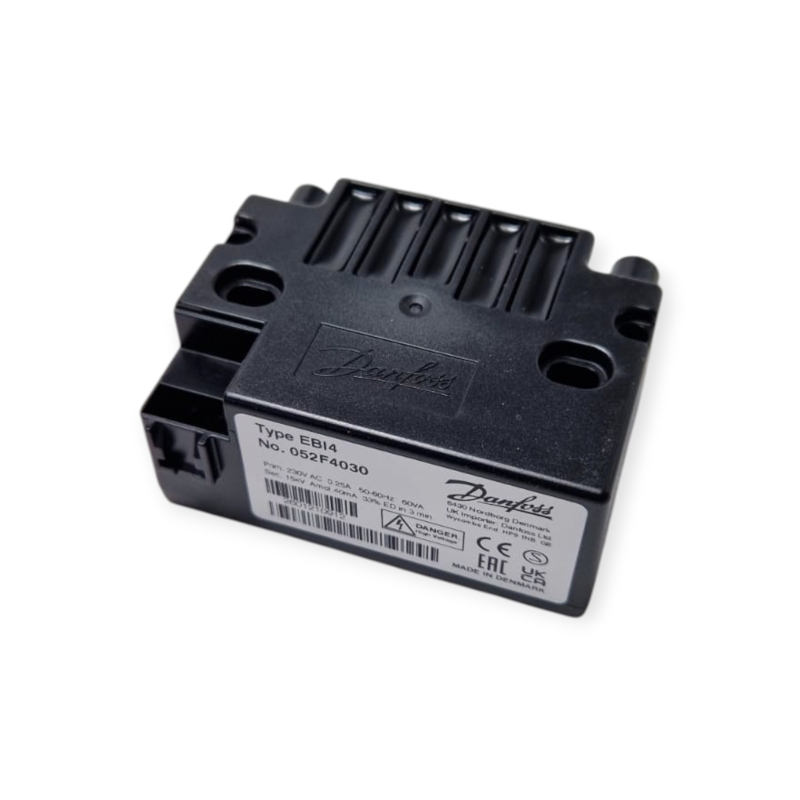 DANFOSS 052F4030 TRANSFORMADOR DE ENCENDIDO EBI4 15 KV 230 V PARA QUEMADORES GAS Y GASÓLEO
