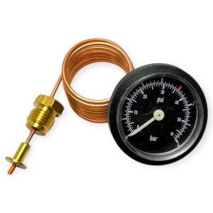 COSMOGAS 63505332 EX 62102002 MANOMETRO CON CAPILLARE 1/4" Ø 38 4 BAR PER CALDAIA  