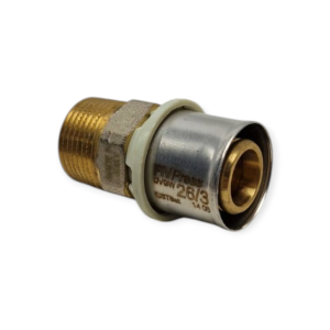 TERMINALE RACCORDO DRITTO MASCHIO 26X3 X 3/4 MULTISTRATO 