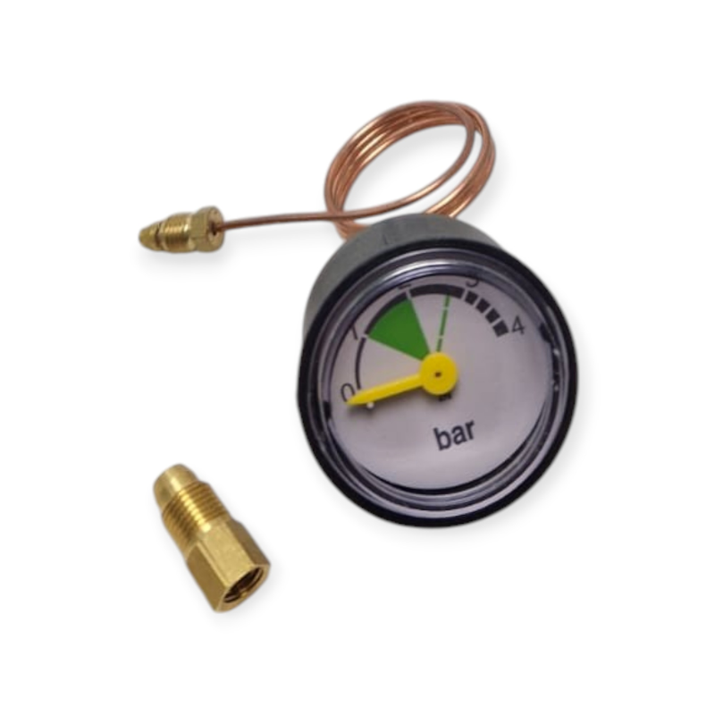 JUNKERS 8717208061 PRESSURE GAUGE WITH CAPILLARY 0-4 BAR EX 8717208054 FOR ZWE 24-3MFA BOILER
