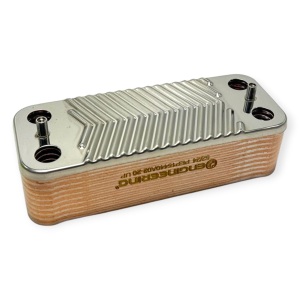 SCAMBIATORE SANITARIO 20 PIASTRE COMPATIBILE RADIANT 43166LP ZILMET 17B1902024 PER CALDAIA