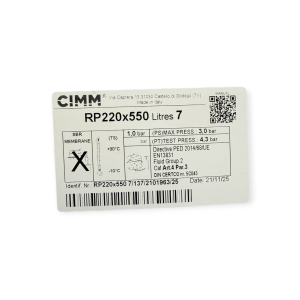 VASO DE EXPANSIÓN CIMM RP220X550 7 LITROS COMPATIBLE FERROLI 39827800 PARA CALDERA