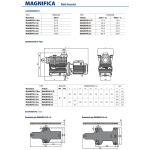 PEDROLLO 43MA041A1 MAGNIFICA 4M POMPA PISCINA AUTOADESCANTE 1,5HP 230V MONOFASE