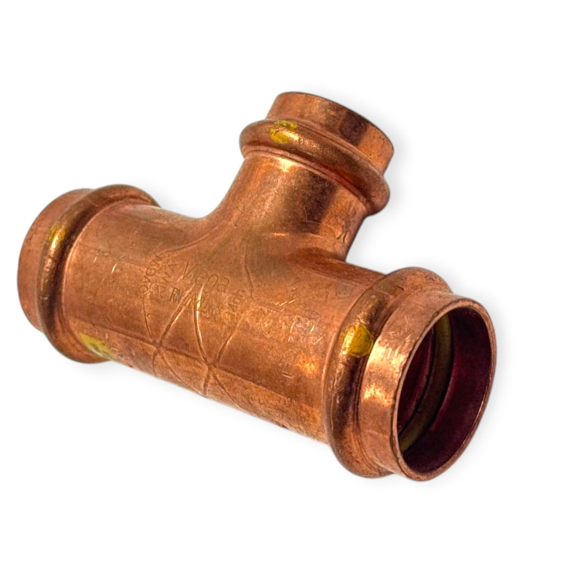 VIEGA 295196 RACCORDO A TEE IN RAME RIDOTTO 28X22X28 PROFIPRESS A PRESSARE PER IMPIANTI 