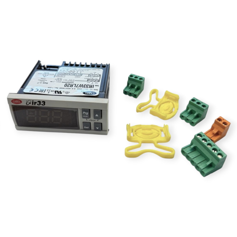 CAREL IR33W7LR20 TERMOREGOLATORE PID DIGITALE 2 RELÈ 12-24V AC/DC CONTROLLO TEMPERATURA