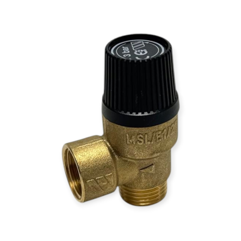 WATTS VALVOLA DI SICUREZZA MSL 1/2 3 BAR PN10 OTTONE CW617N SCARICO MANUALE PER CALDAIA  