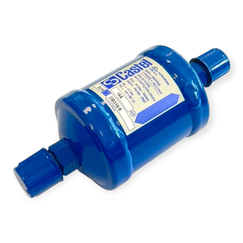 CASTEL DB316/5 FILTRO DEIDRATATORE BIFLUSSO SOLID CORE 5/8" SAE 50BAR PER REFRIGERAZIONE