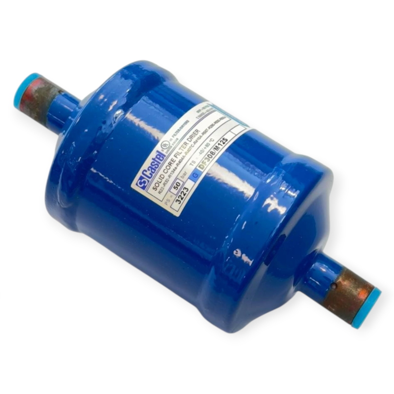 CASTEL DF308/M12S FILTRE DÉSHYDRATEUR À CARTOUCHE SOLIDE 12MM ODS POUR RÉFRIGÉRATION
