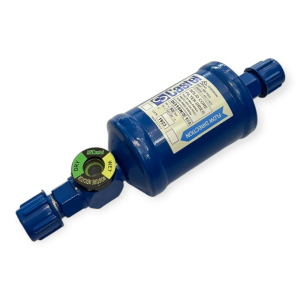 CASTEL DI316N/5 FILTRE DÉSHYDRATEUR AVEC INDICATEUR D’HUMIDITÉ 5/8" SAE FLARE 50 BAR POUR RÉFRIGÉRATION
