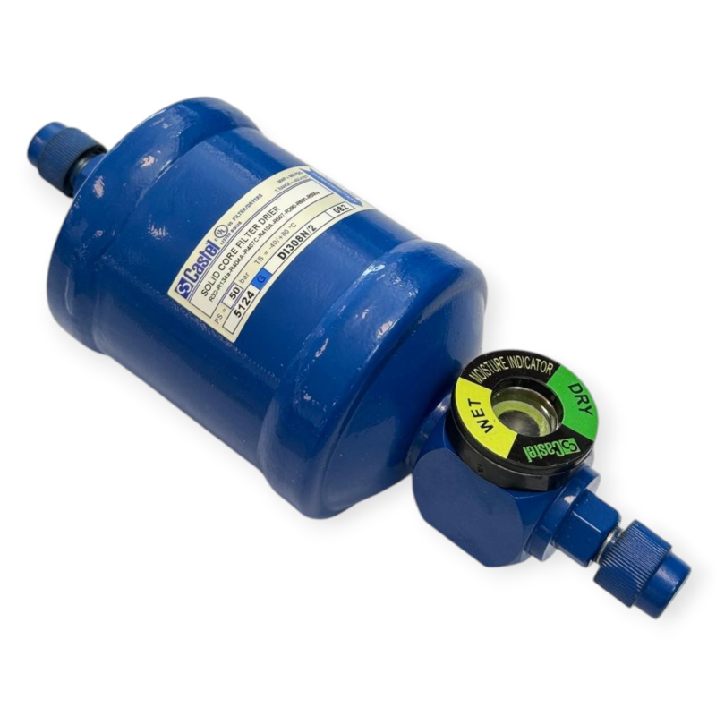 CASTEL DI308N/2S FILTRE DÉSHYDRATEUR AVEC INDICATEUR D’HUMIDITÉ 1/4" ODS POUR RÉFRIGÉRATION